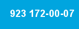 923 172-00-07 923 172-00-07